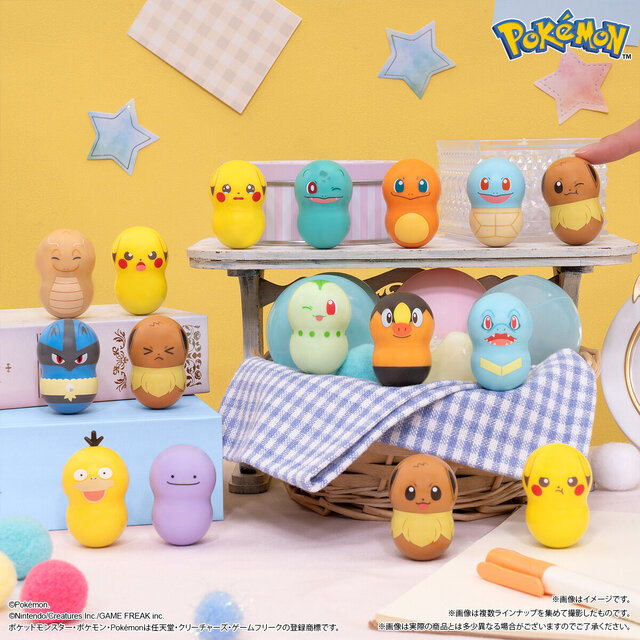 表情豊かなピカチュウ、イーブイたち!『ポケモン』ポカブなど全16種のキュートなフォーマット「クーナッツ」第10弾が発売
