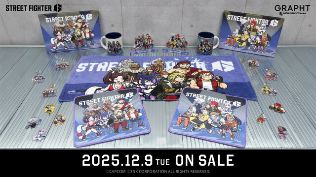 ジュリ、リュウ、エレナら人気キャラが勢揃い!『スト6』観虐先生描き下ろしのマウスパッドやマグカップなど、コラボグッズ全8種予約開始