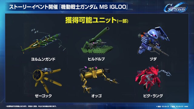 『Gジェネ エターナル』ポケットの中の戦争、IGLOO、ガンダム第08MS小隊など8作品が順次参戦へ！それぞれの開発可能ユニットも一部公開