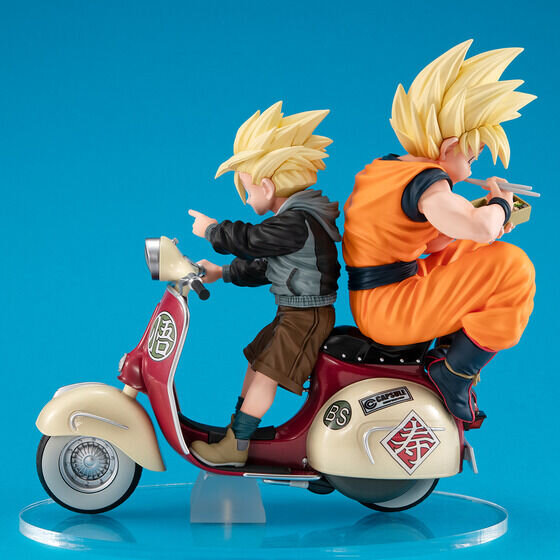 「ドラゴンボールZ」バイクに乗ったスーパーサイヤ人「孫悟空＆孫悟飯」フィギュアが抽選販売！ディテールにこだわり360度楽しめる