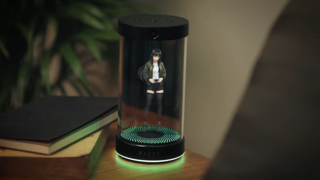 美少女や『LoL』伝説プレイヤーがゲーミングライフをサポート！？Razerの卓上AIコンパニオンが近未来的