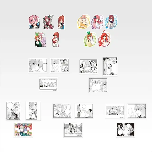 「五等分の花嫁」 原作イラストの一番くじ全ラインナップ公開！ウェディング姿の大型アクリルボードをはじめ、告白シーンを集めた”愛が溢れるTシャツ”など