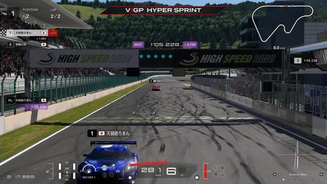 「V1 GRAND PRIX」優勝は宮園拓真コーチ率いるTEAM BLUE！最後はホロライブ・輪堂千速がクラッシュするハプニングが起こるも圧倒的な走りで王者に立つ