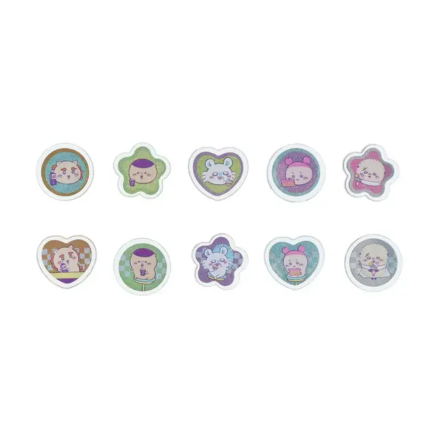 「ちいかわ」クリアで厚みのあるおはじき風も!“DINER”テーマのシール4商品が本日1月22日13時よりしまむらオンラインストアに登場