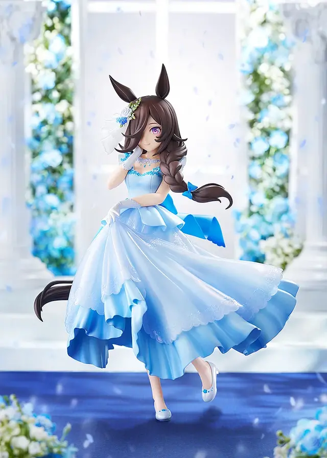淡いブルーのウェディングドレス姿が美しい…！『ウマ娘』より「ライスシャワー」1/7スケールフィギュアが予約受付中