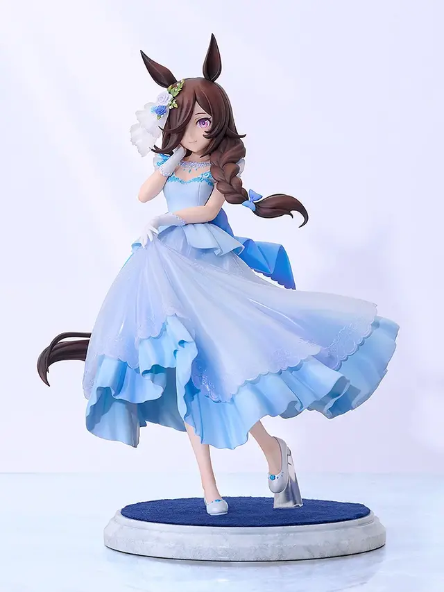 淡いブルーのウェディングドレス姿が美しい…！『ウマ娘』より「ライスシャワー」1/7スケールフィギュアが予約受付中
