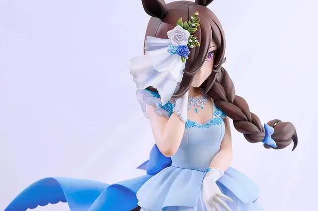 淡いブルーのウェディングドレス姿が美しい…！『ウマ娘』より「ライスシャワー」1/7スケールフィギュアが予約受付中