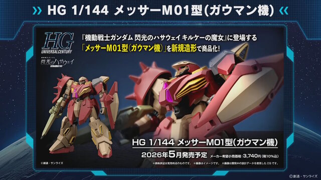 HGガンプラ「メッサーM01型(ガウマン機)」の商品ページ公開！本日2月3日以降、順次予約開始