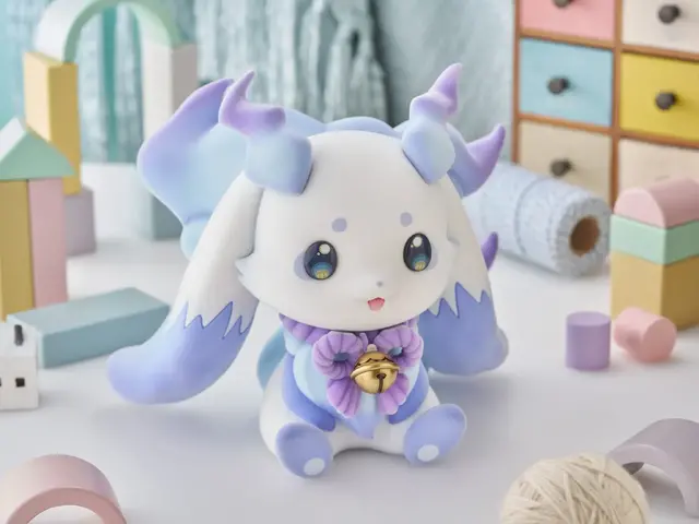 毛並みまで表現！にじさんじ・ルンルンがビッグソフビフィギュア化ーフロッキー加工でやさしく心地よい手触り