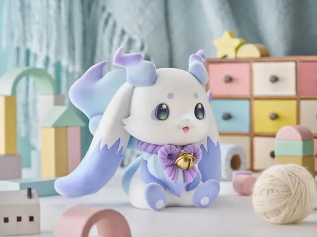 毛並みまで表現！にじさんじ・ルンルンがビッグソフビフィギュア化ーフロッキー加工でやさしく心地よい手触り