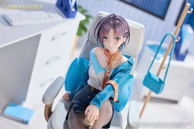 黒ストッキングのOLスタイル！『シャニマス』×『雀魂』コラボより「浅倉透」フィギュアが2次受注締切間近、顔造形の一部を修正する仕様変更も