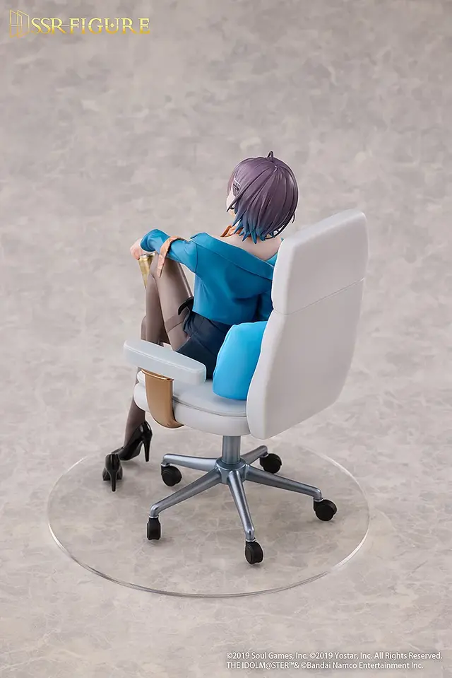 黒ストッキングのOLスタイル！『シャニマス』×『雀魂』コラボより「浅倉透」フィギュアが2次受注締切間近、顔造形の一部を修正する仕様変更も