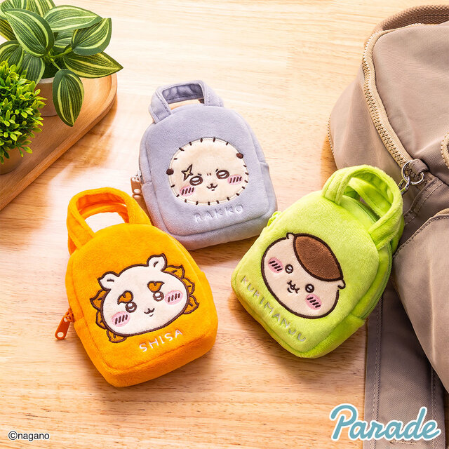 小さなサイズ感が可愛い！「ちいかわ」たちのお顔デザインの「てのひらバッグ」全8種が3月中旬よりアミューズメント施設にて順次展開