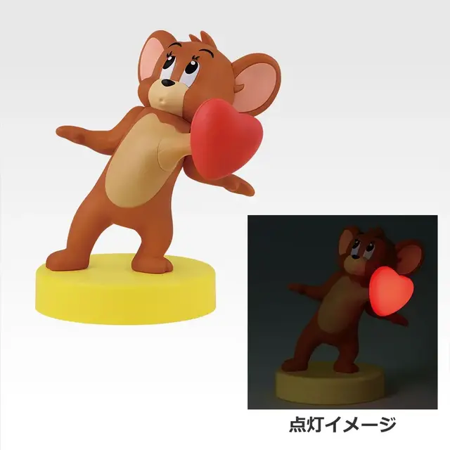 「トムとジェリー」新作一番くじの全ラインナップ公開!くったりポーズのぬいぐるみや、飛び出したハートが光るフィギュアなどがズラリ
