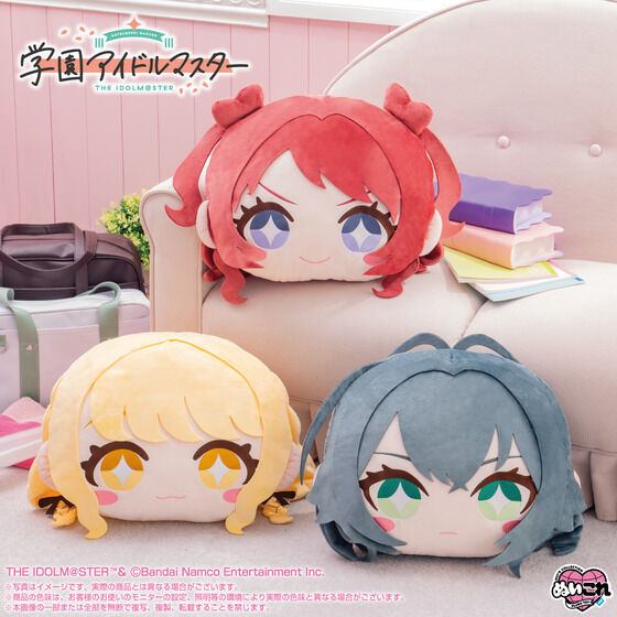 「学マス」のもっちりカワイイBIGフェイスぬいぐるみがプレミアムバンダイで予約開始！「花海咲季」「月村手毬」「藤田ことね」の全3種類