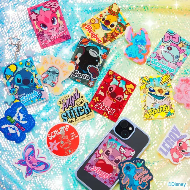 スティッチが可愛いデコラファッションに！シール帳やぬいぐるみもラインナップのHappyくじ「Stitch Colorful Kawaii」3月27日発売