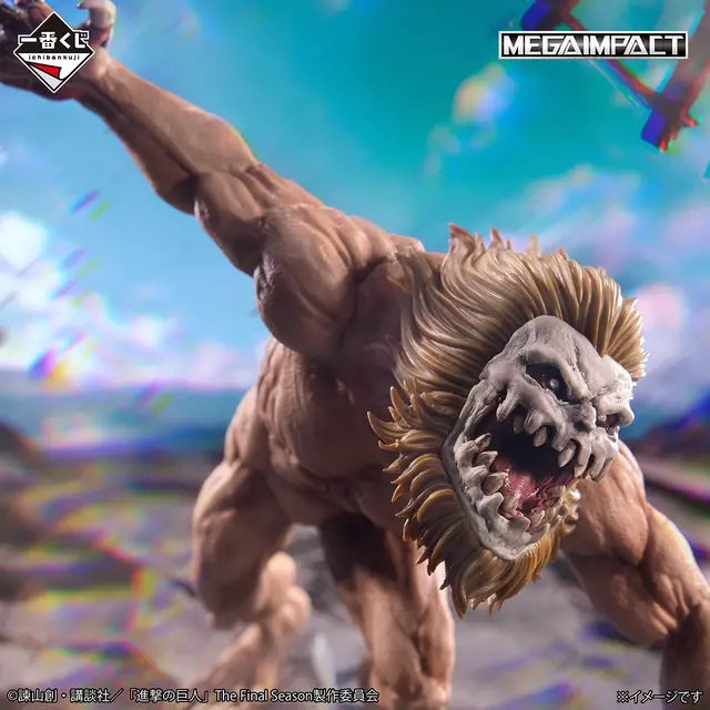 「進撃の巨人」新作一番くじの全ラインナップ公開！心臓を捧げるリヴァイや獣、鎧の巨人など4体を堂々立体化