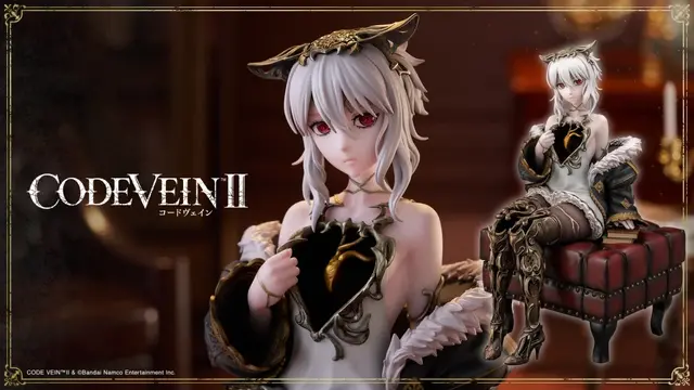 こだわりのムチムチ太もも！『CODE VEIN II』より「ルゥ・マグメル」がリラックスした座り姿で立体化、心臓部はパール・メタル塗装で神秘的