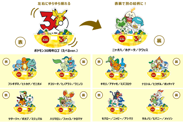 ガストの『ポケモン』30周年キャンペーンが楽しみ！ピカチュウの“しっぽ”で開くハンバーグ、“旅立ちの3匹”のゆらゆらアクスタなど盛りだくさん