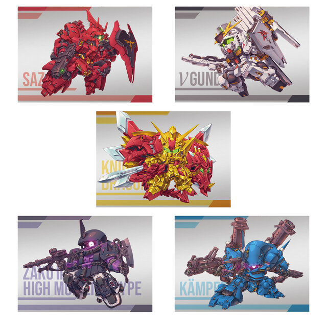 「ガンダム」新食玩ミニキット「スペリオルディファイン」の第2弾発表！νガンダム、ケンプファーら5機体と、コレクションシール全12種を同梱