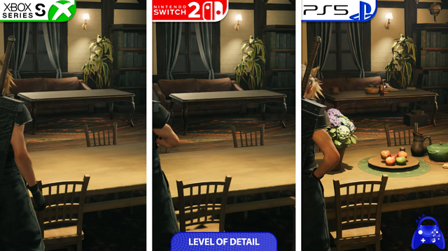『FF7 リバース』スイッチ2/Xbox Series S/PS5三機種のグラフィック比較動画が公開。スイッチ2は30fps固定ながらグラフィックは健闘