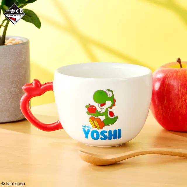 『スーパーマリオ』新作一番くじは、“ヨッシー尽くし”！A賞のぬいぐるみや、マグカップに陶器プレートなど実用的なアイテムも