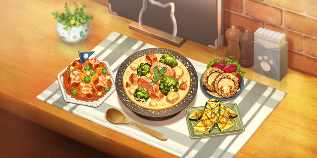 作ってみたくなる！『パズルで豊作！にゃんこ村』公式Xがゲーム内料理4品の再現レシピを公開