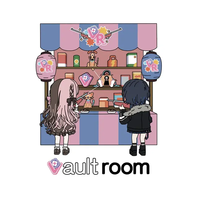 vaultroomがぶいすぽ「一ノ瀬うるは」「橘ひなの」とコラボ！ふたりが射的で遊ぶカワイイTシャツなどを販売