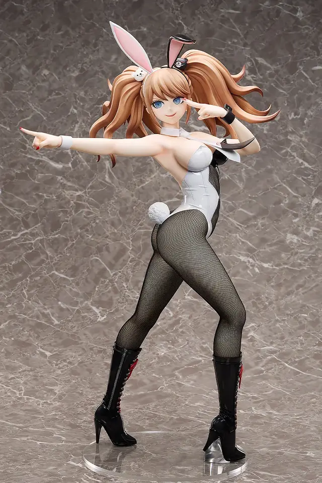 抱えるほどデカいビッグサイズバニー!『ダンガンロンパ』より「江ノ島盾子」1/3スケールフィギュアが予約受付中、おへそと足元は布製網タイツ