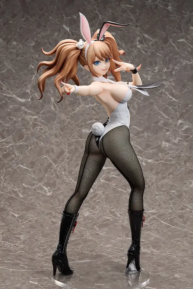 抱えるほどデカいビッグサイズバニー!『ダンガンロンパ』より「江ノ島盾子」1/3スケールフィギュアが予約受付中、おへそと足元は布製網タイツ