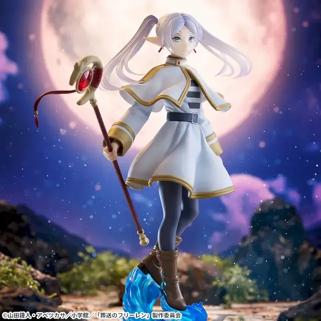 「葬送のフリーレン」より「フリーレン」プライズフィギュアが再登場！杖とエフェクトで再現された戦闘シーンイメージで立体化