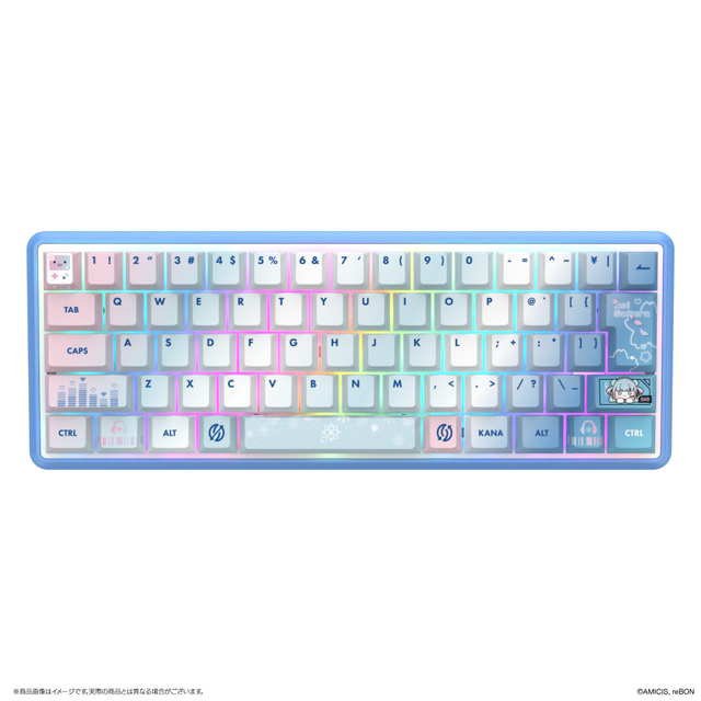 VTuber・碧依さくら限定ゲーミングキーボードが受注開始！ ラピットトリガー搭載、裏面には描き下ろしイラストも