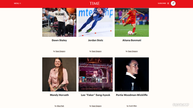 Faker、米TIME誌選定の「スポーツ界で影響力のある100人」に選ばれる―大谷翔平やメッシ、レブロン・ジェームスらレジェンドプレイヤーと並びリスト入り