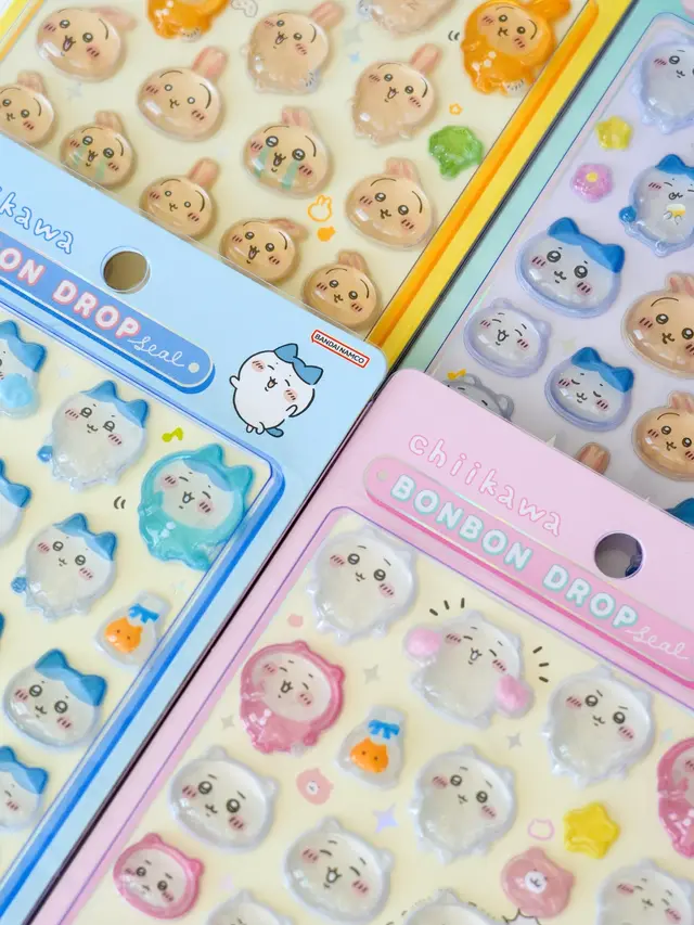 「ボンボンドロップシール」がロフトネットストアで抽選販売！ちいかわ、お文具といっしょなど全12種