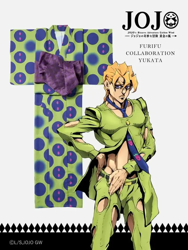「ジョジョ」5部コラボ浴衣が、超オシャレ！ジョルノやブチャラティをモチーフにした全7種