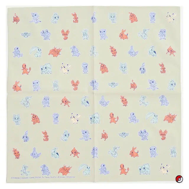 アニメ「ポケモン」のハンカチ類がオンライン販売！旅立ちの3匹はじめ、ピカチュウやメタモンなどを可愛らしくデザイン