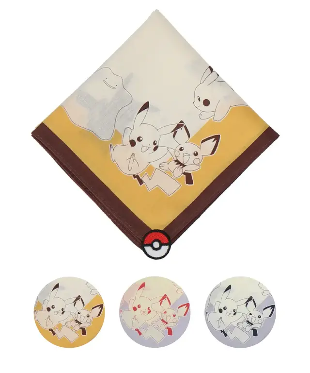 アニメ「ポケモン」のハンカチ類がオンライン販売！旅立ちの3匹はじめ、ピカチュウやメタモンなどを可愛らしくデザイン