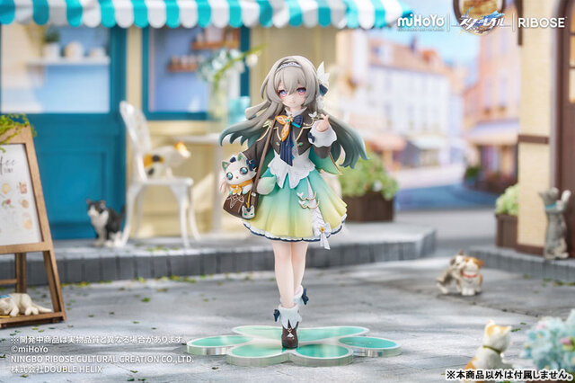 『崩壊：スターレイル』ホタルが可愛い“ちびねこシリーズ”フィギュアに！ 専用アクリルスタンドの背景付き台座も
