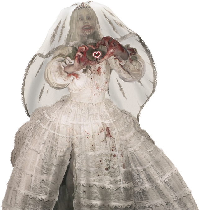 『バイオハザード レクイエム』で人気の歌姫ゾンビ、花嫁になる―純白ドレスに両手ハートマークで愛を伝える姿が可愛い
