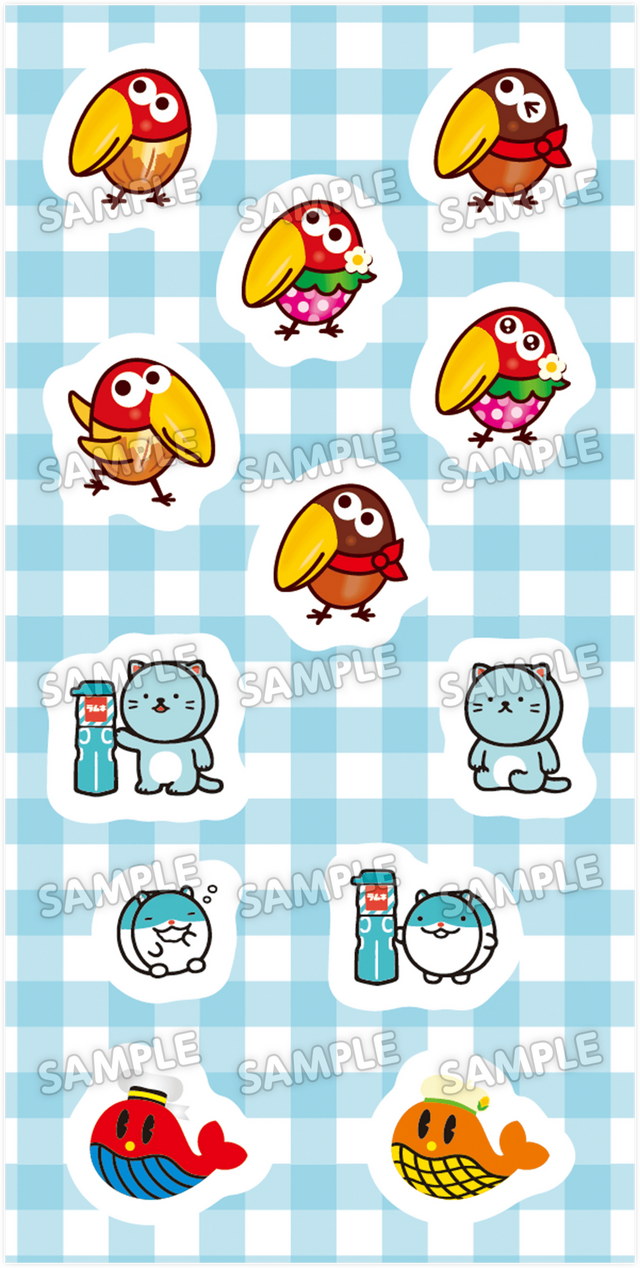 ローソンで「森永製菓」オリジナル立体シールがもらえる！チョコボール、ラムネ、おっとっとのキャラクターたちを収録