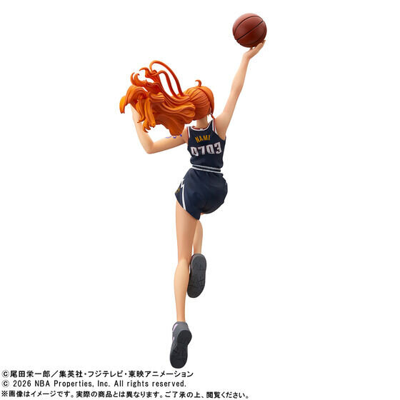 華麗にシュートを決める「ナミ」「サンジ」が立体化！「ONE PIECE × NBA」スペシャルコラボから、ルフィたちのデフォルメフィギュア全10種も
