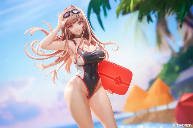 『勝利の女神：NIKKE』水着姿でバカンスを楽しむ「ラピ」フィギュアが再販！肉体美のコントラスト、風に吹かれる髪など細かに立体化