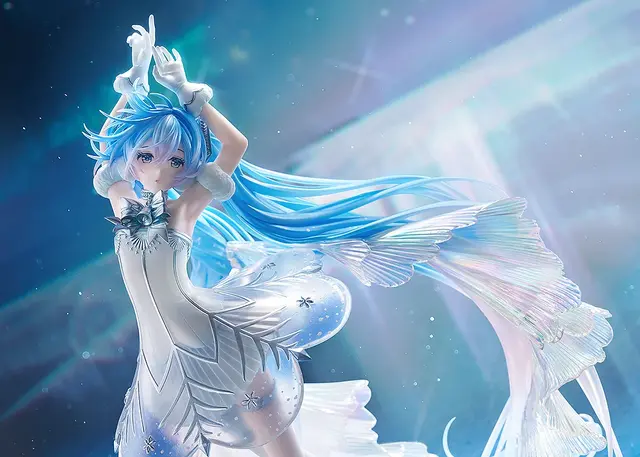 グッスマ最高峰ラインの「初音ミク」フィギュア！オーロラコート加工やパール塗装、クリアパーツを組み合わせて美麗ビジュアルを再現