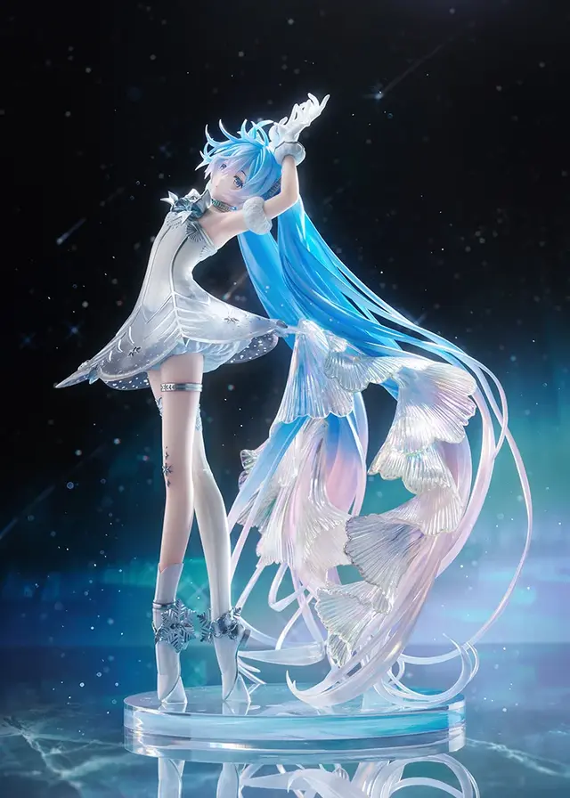 グッスマ最高峰ラインの「初音ミク」フィギュア！オーロラコート加工やパール塗装、クリアパーツを組み合わせて美麗ビジュアルを再現