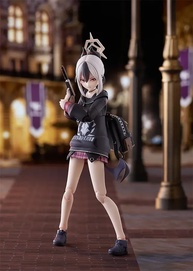 『ブルアカ』鬼方カヨコのfigmaが魅力にあふれてる！「戦闘顔」「照れ顔」や「しゃがみスカート」など様々な差し替えパーツを用意