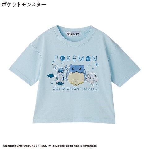 しまむらで『ポケモン』グッズが7月7日15時よりオンライン販売！グレイシアTシャツ、ラプラスの冷感ケットなど涼しげなアイテム多数