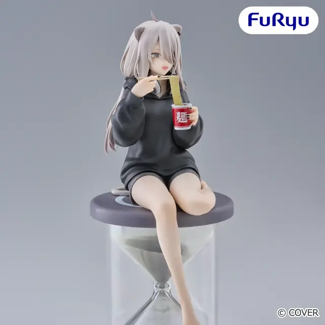 太ももが露わなルームウェア！「ホロライブ」獅白ぼたんの砂時計付きフィギュア「ぬーストプラス」が7月第5週よりプライズ順次展開