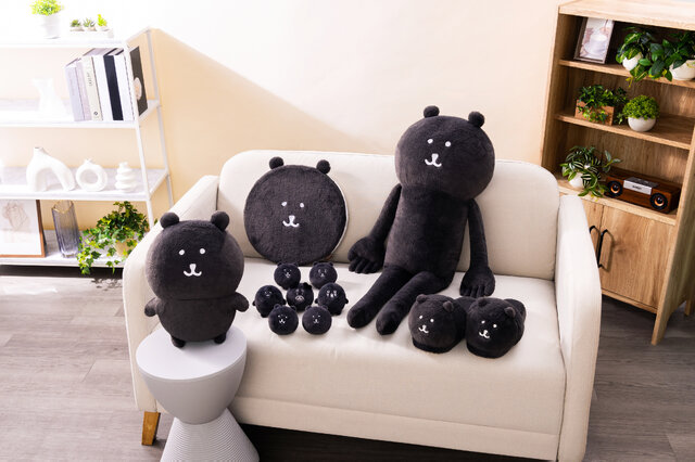 「ナガノキャラクターズ」が真っ黒になった！ふわもちな「ブラックだらけ ぬいぐるみくじ」にBIGロングくま、シートクッションなどをラインナップ