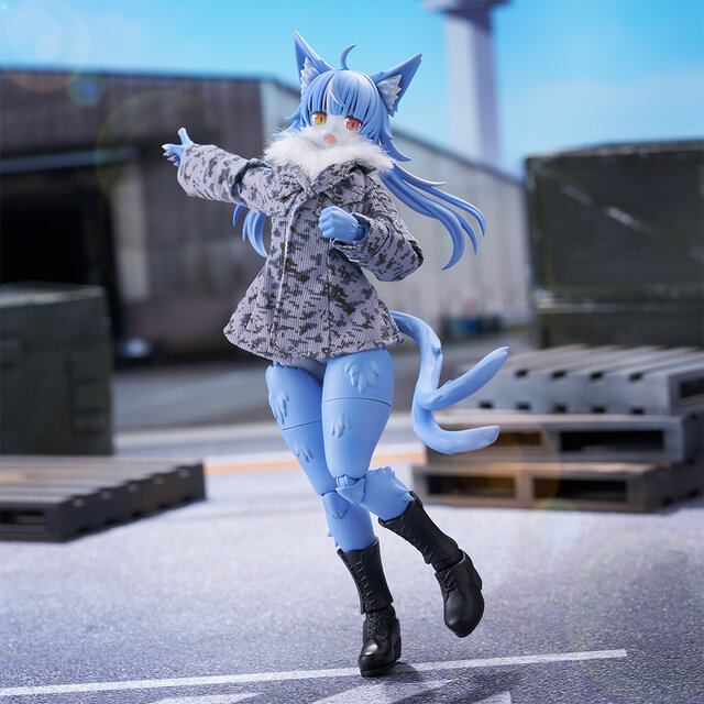 自衛隊公式キャラ「おまねこ」がプラモデルになった！“刺さる要素”をふんだんに盛り込んだ激かわ猫、ただし“オス”である
