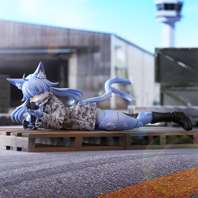 自衛隊公式キャラ「おまねこ」がプラモデルになった！“刺さる要素”をふんだんに盛り込んだ激かわ猫、ただし“オス”である
